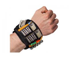 Handyman Magnetic Wristband,Tool Belt with 15 Powerful Magnets for Holding Screws, Nails, Drill Bits