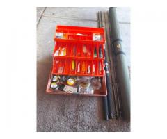 New fishing rods without being used box full of bobo house