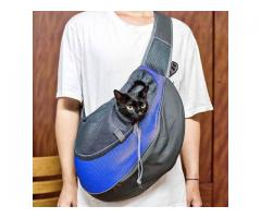 Pet Dog Cat Puppy Carrier Comfort Travel Tote Shoulder Bag Sling Backpack Blue Large (Free Shipping)
