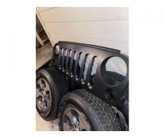 07-18 Jeep Wrangler Blacked Out Grill OEM