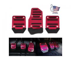Non Slip Manual Transmission Gas Brake Foot Pedal Pad Cover Car Accessories Kit