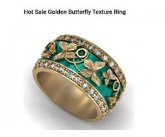 Green Butterfly ring