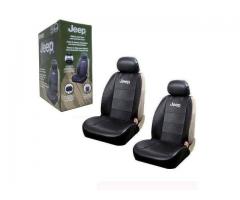 Jeep Elite Mopar Black Car/Truck Synthetic Leather Side less Seat Covers