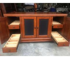 Westwood Cherry TV/Stereo Console with Storage